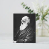 Charles-Darwin-Porträt Postkarte (Stehend Vorderseite)