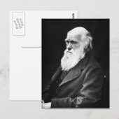 Charles-Darwin-Porträt Postkarte (Vorne/Hinten)