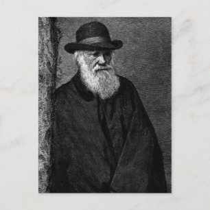 Charles Darwin Postcard Postkarte