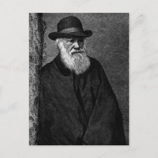 Charles Darwin Postcard Postkarte