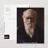 Charles Darwin Postcard Postkarte (Vorne/Hinten)