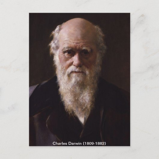 Charles Darwin Postcard Postkarte (Vorderseite)