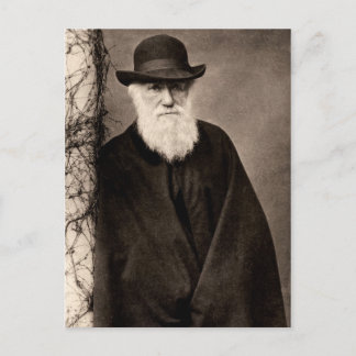 Charles Darwin Postcard Postkarte