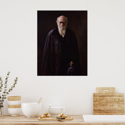 Charles Darwin Poster (Küche)