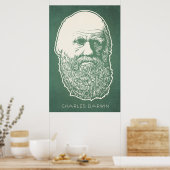 Charles Darwin Poster (Küche)