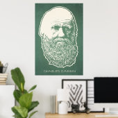 Charles Darwin Poster (Heimbüro)