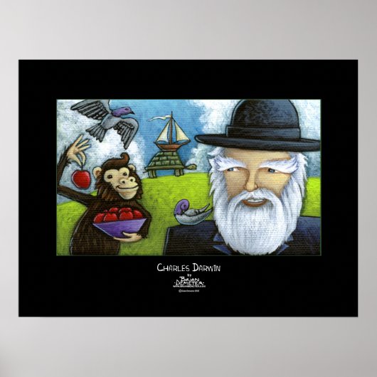 Charles Darwin Poster (Vorne)