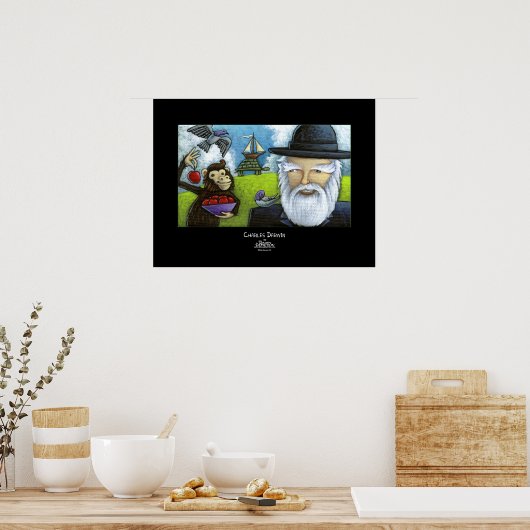 Charles Darwin Poster (Küche)