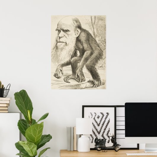 Charles Darwin Poster (Heimbüro)