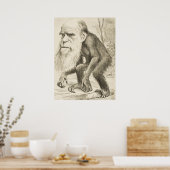 Charles Darwin Poster (Küche)