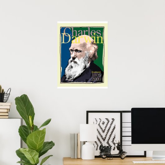 Charles Darwin Poster (Heimbüro)