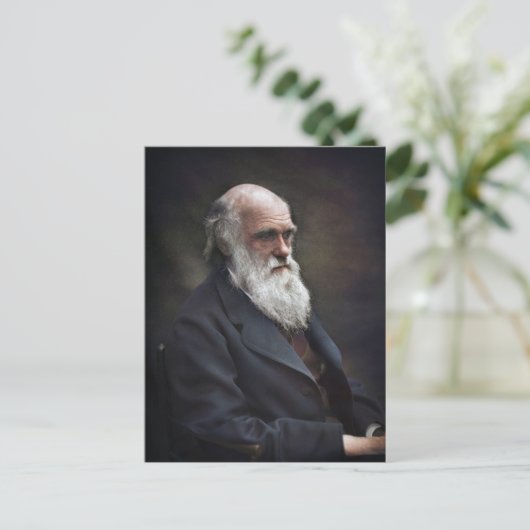 Charles Darwin Postkarte (Stehend Vorderseite)