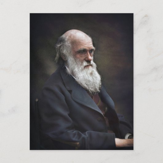 Charles Darwin Postkarte (Vorderseite)
