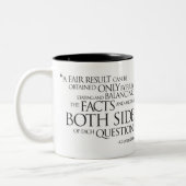 Charles Darwin-Quotation Zweifarbige Tasse (Links)
