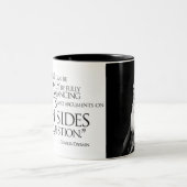 Charles Darwin-Quotation Zweifarbige Tasse (Mittel)