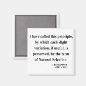 Charles Darwin Quote 6a Magnet (Vorderseite/Rückseite)