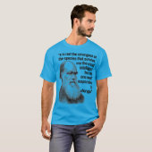 Charles Darwin Quote Evolution Pro Science Zitat T-Shirt (Vorne ganz)
