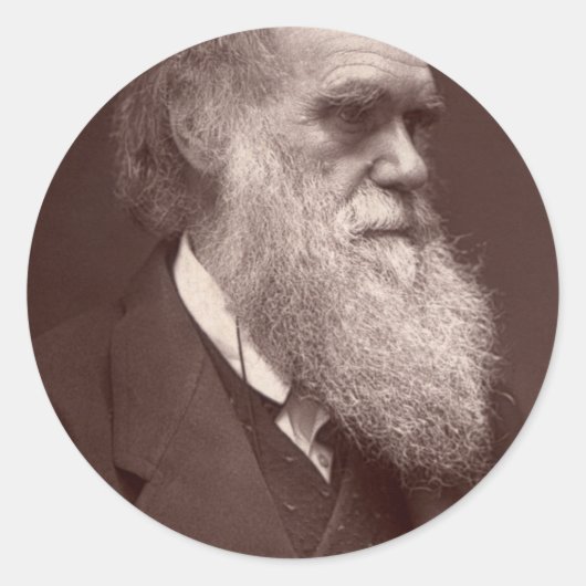 Charles Darwin Sticker (Vorderseite)