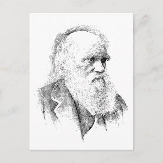 Charles Darwin, The Origin of Species 1872 Postkarte