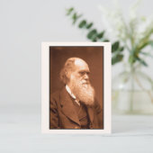 Charles Darwin um 1874 Postkarte (Stehend Vorderseite)