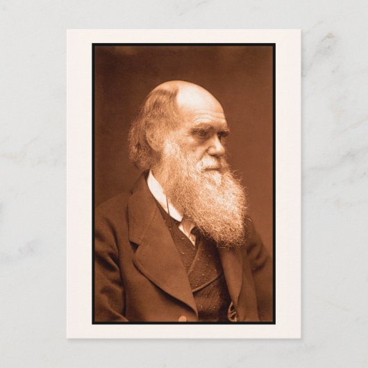 Charles Darwin um 1874 Postkarte (Vorderseite)