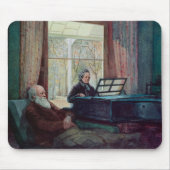 Charles Darwin und seine Ehefrau am Klavier Mousepad (Vorne)