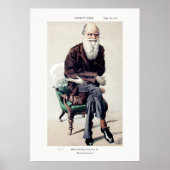 Charles Darwin Vanity Fair Illustration Poster (Vorne)