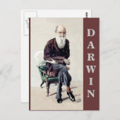 Charles Darwin Vanity Fair Illustration Postkarte (Vorne/Hinten)