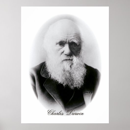 Charles Darwin Vignette Poster (Vorne)