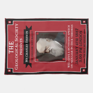 Charles Darwin Vintag Repro Retro Geschirrtuch