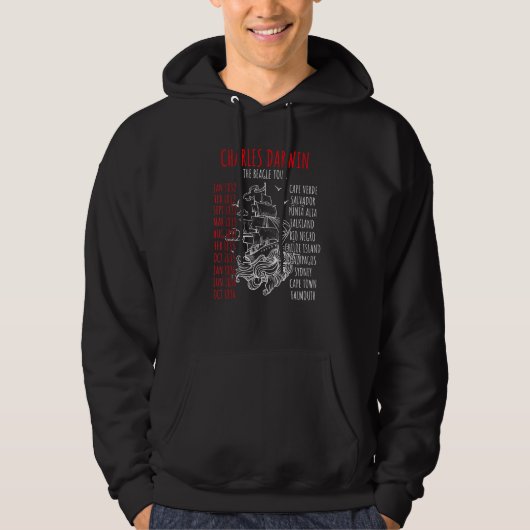Charles Darwin World Tour Joke Hoodie (Vorderseite)
