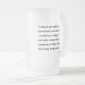 Charles Darwin-Zitat 2a Mattglas Bierglas (VorderseiteRechts)