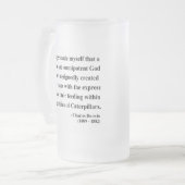 Charles Darwin-Zitat 2a Mattglas Bierglas (Vorderseite Links)