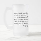 Charles Darwin-Zitat 2a Mattglas Bierglas (Links)