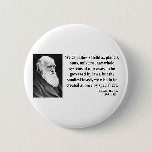 Charles Darwin-Zitat 4b Button (Vorderseite)