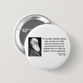 Charles Darwin-Zitat 4b Button (Vorne & Hinten)