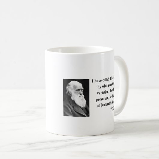 Charles Darwin-Zitat 6b Kaffeetasse (VorderseiteRechts)