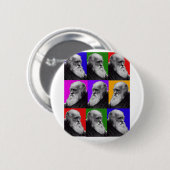 Charles- DarwinPop-Kunst-Geschenke während alles Button (Vorne & Hinten)