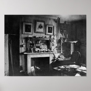 Charles Darwins Studie an unten bringen unter Poster