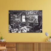 Charles Darwins Studie im Down House, 1882 Leinwanddruck (Insitu (Wohnzimmer))