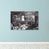 Charles Darwins Studie im Down House, 1882 Leinwanddruck (Insitu (Holzboden))