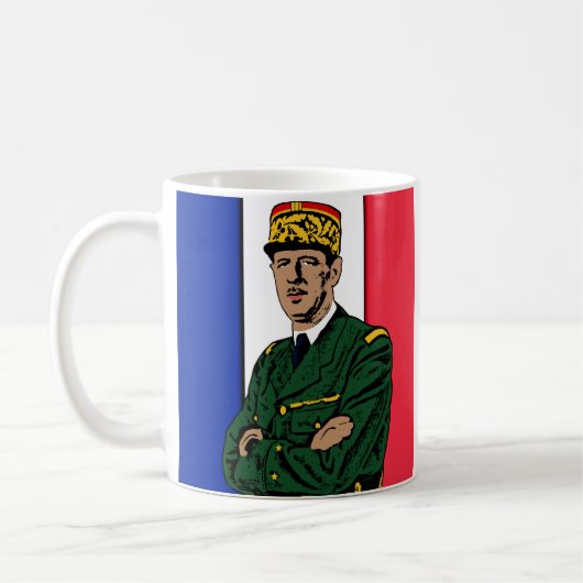Charles de Gaulle Kaffeetasse (Links)