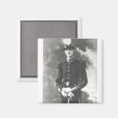 Charles de Gaulle Portrait Magnet (Vorderseite/Rückseite)