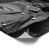 Charles de Gaulle Portrait Poster (Ecke)
