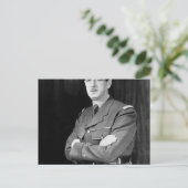 Charles De Gaulle Postkarte (Stehend Vorderseite)