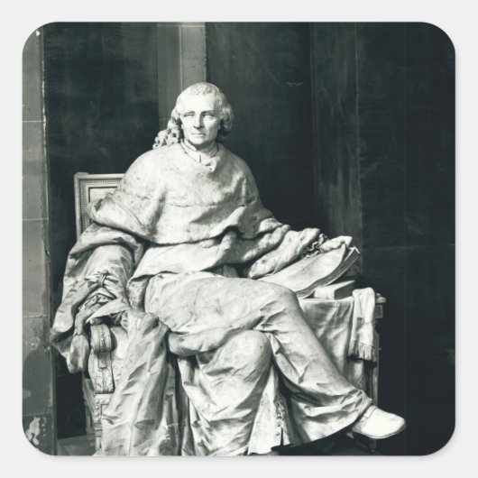 Charles de Secondat Baron de Montesquieu, 1779 Quadratischer Aufkleber (Vorderseite)