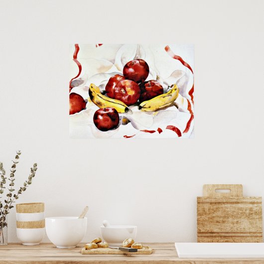 Charles Demuth - Äpfel und Bananen Poster (Küche)