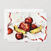 Charles Demuth - Äpfel und Bananen Postkarte (Vorne/Hinten)