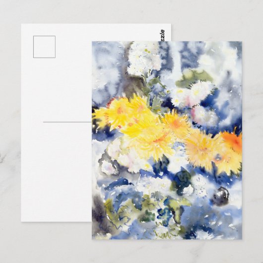 Charles Demuth - Gelb und Blau Postkarte (Vorne/Hinten)