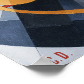 Charles Demuth I sah die Abbildung 5 in Gold Abstr Poster (Ecke)